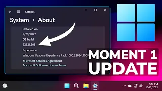 How to Get the First Moment Update in Windows 11 22H2 Main Release (Early)