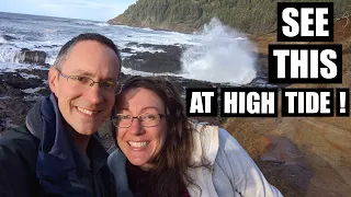 Central Oregon Coast: Thor’s Well, Spouting Horn, and Devil’s Churn Below Cape Perpetua