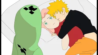 Creeper's handholding | a Minecraft anime. | Naruto new jutsu minecraft | Hinata PSYCHO.