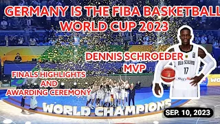 Germany is the World Champion Beating Serbia in FIBA Basketball World Cup 2023 | Awarding Ceremony