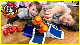 OUR FAMILY PLAYS Monster Jam Ramped Up CHALLENGE (London, Paris & Wales Vacation)