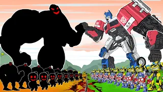 Mini Dj Transformer 7:Build a Pyramid, Optimus x Mummies Kong | EVOLUTION of Seri Kong Animation