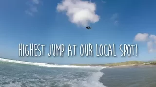 Top WOO kite jump at our local spot. (Gwithian)