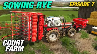 SOWING A NEW CROP TYPE! RYE  | Court Farm | Farming Simulator 22 - Ep7
