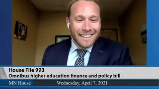 House Higher Education Finance and Policy Committee 4/7/21