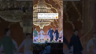 Salman Khan,Shahrukh Khan and Aamir dancing on Jeene Ke Hai Chaar din at Anant Ambani’s wedding bash