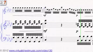 Antonio Vivaldi's Concerto "Winter" from Four Seasons Allegro non molto sheet music - Video Score