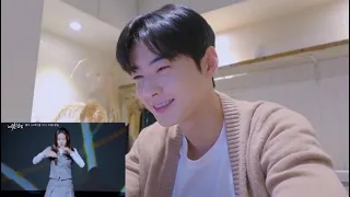 #ChaEunWoo #trueBeauty #MoonGayoung Chan Eun woo reacts to Moon Gayoung Dance "Maria"