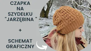 Czapka na szydełku "Jarzębina" cz.2/2 Karolina Szydełko