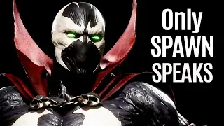 MK11 Spawn All Dialogue Intros But Only Spawn Speaks - Mortal Kombat 11
