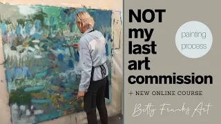 Large Abstract Art Commission + New Online Course