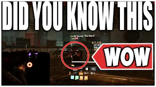 DID YOU KNOW ABOUT THIS DIVISION 2 SECRET BOSS? Super Cool Easter Egg in the Game!