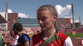 IAAF World U20 Tampere - Karyna Taranda BEL High Jump Gold