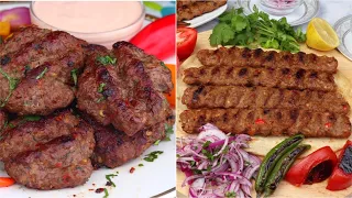 2 BEST Kebab Recipes, Kofta Kebab Recipe, Turkish Adana Kebab Recipe With HOMEMADE Skewers, Kabab