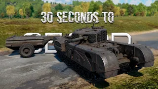 30+34-ти секундный обзор Churchill Crocodile в War Thunder