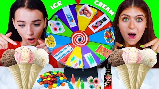 ASMR MYSTERY WHEEL OF ICE CREAM CHALLENGE | EATING SOUNDS LILIBU