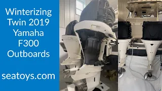 Winterizing Outboards twin 2019 Yamaha F300s. How to winterize your outboard motor