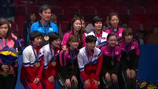 Cerimônia de Premiação Feminina do Mundial de Equipes Suécia 2018