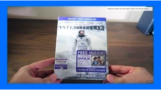 Interstellar Movie Blu-Ray Unboxing