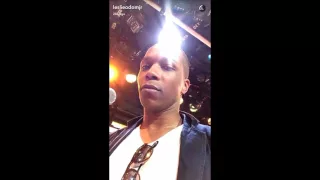 First Live TV Performance - Leslie Odom Jr's Snapchat [8/3/16]