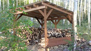 Off Grid Wood Shed ....... start to finish