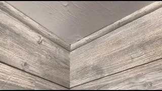 How to cut quarter round trim for ceiling corners