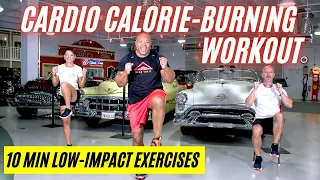 10 min Total Body Calorie - Burning CARDIO WORKOUT for Seniors & Beginners