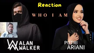 Alan Walker & Putri Ariani - Who I Am (Lyric Video) [Ft. Peder Elias] - REACTION