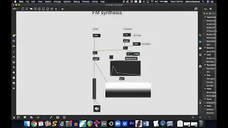 AM and FM synthesis in Max/MSP