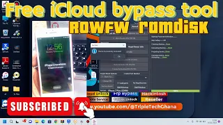 This FREE iCloud TOOL still work. iphone 7 plus icloud bypass with RowFW Ramdisk toot. For 5s to X
