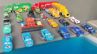 Disney Pixar Cars : Lightning Mcqueen, Jackson, Cruz, Mater, Guido, Dj,  Frank, Sally, Flo, Fritter