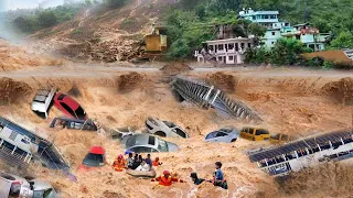 China river burst destroy Oil Fields in Shaanxi | Latest China | China Floods