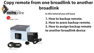 How to copy ir remote from one broadlink device to another  broadlink device