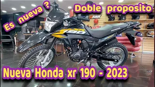 NUEVA HONDA XR 190 - 2023 -ENDURO ECONOMICA -DOBLE PROPOSITO