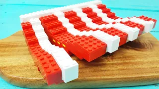 Lego BBQ Ribs - Lego In Real Life | Stop Motion Cooking & ASMR