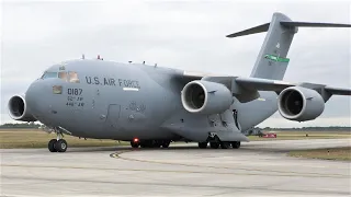 (4K) Wings Over Houston 2022: USAF C-17 Globemaster III Demo!