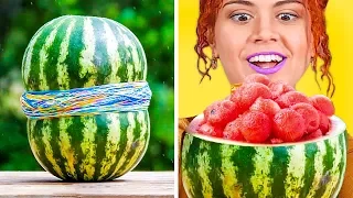 WASSERMELONE VS 100 LAGEN HAARGUMMIS CHALLENGE || Lustige Herausforderungen von 123 GO! GOLD