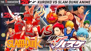 SlamDunk VS Kuroko No Basuke Mod | Association | NBA 2k22 Mobile | Arcade Edition