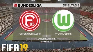 ⚽ FIFA 19 Bundesliga Fortuna Düsseldorf : VfL Wolfsburg 🏆 Gameplay Deutsch Livestream