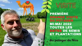 Le potager en mai 🌼, première grande visite de la saison , (presque) tout est en place.