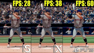 MLB the Show 22 Xbox Series S vs. Series X vs. PS5 Comparison | Load Times, Graphics, FPS Test