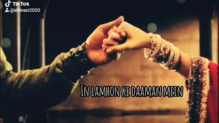In lamhon ke daaman mein💖Song lyrical whatsapp status|Jodha Akbar movie |Aiswarya rai,Rhitik roshan