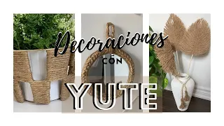 IDEAS FÁCILES PARA HACER DECORACIONES CON YUTE #encasaconpatty #quédateencasa #stayhome