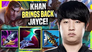 KHAN BRINGS BACK JAYCE TOP IN EUW SOLOQ! - DK Khan Plays Jayce TOP vs Ornn!