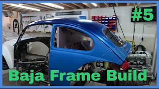 Baja Frame Build #5, Building inside the Bug body