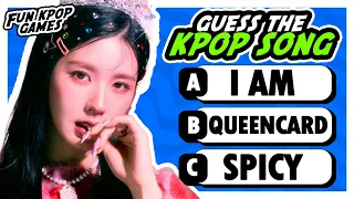 GUESS THE NAME OF THE KPOP SONG #1 [MULTIPLE CHOICE] - FUN KPOP GAMES 2023