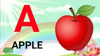 apple, a for apple, a for apple b for ball, alphabets, phonics song, abc song, Words, abcd rhymes