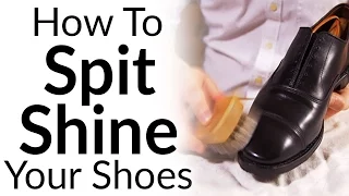 How To Clean Leather Shoes | Spit Shining Formal Footwear | Shine Shoes Like A Marine