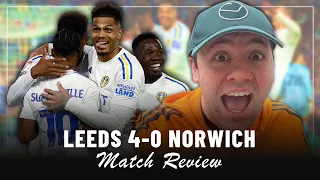 WE Are Going To WEMBLEY Oscar REACTS Leeds 4-0 Norwich