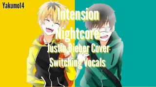 Intension- Nightcore/Lyrics (Justin Bieber) Cover